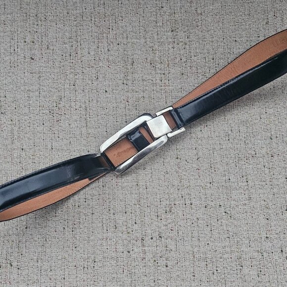 Worth Women Belt Black Genuine Leather Waistband Size M Adjustable main image 6